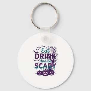 Porte-clés Manger Boire Être Effrayant Halloween Arbre Effray
