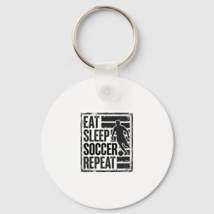 Porte-clés Manger Dormir Football Répéter Chemise Vintage Jou