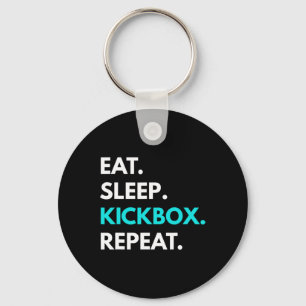Porte-clés Manger Dormir Kickbox Répéter - T-shirts de kickbo