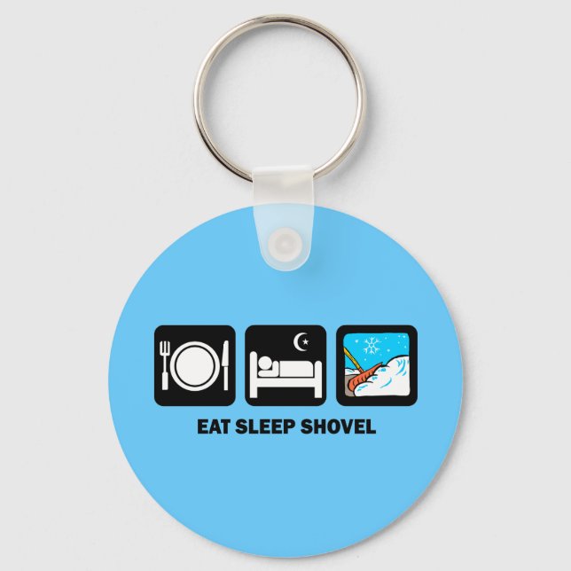Porte-clés manger pelle de sommeil (Recto)