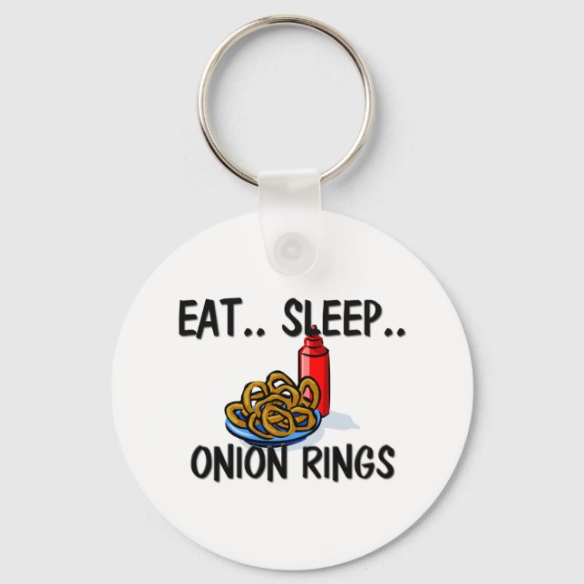 Porte-clés Mangez des rondelles d'ONION (Recto)