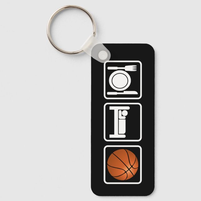 Porte-clés Mangez, Dormez, Basket-ball (Recto)