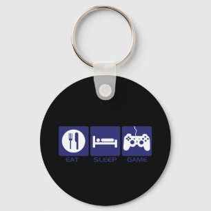 Porte-clés Mangez le jeu de sommeil