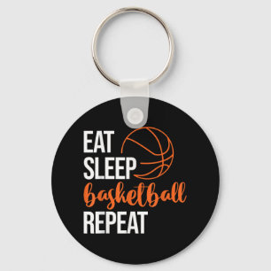 Porte-clés Mangez Le Sommeil Basket Répéter Fun Sport Motivat