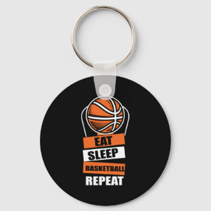 Porte-clés Mangez Sleep Basketball Répéter Lecteur Entraîneur