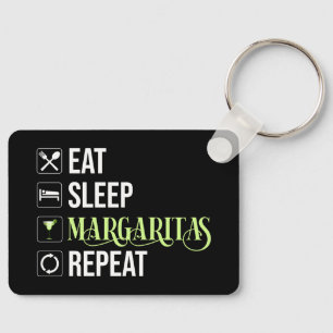 Porte-clés Mangez Sleep Margaritas Répéter