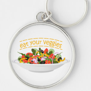Porte-clés Mangez vos Légumes Citer salade fraîche mélange bo