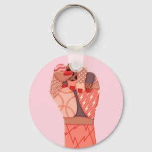 Porte-clés Manifestation de femmes d'art moderne