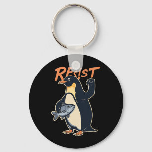 Porte-clés Manifestation de protestation de l'activiste Pengu