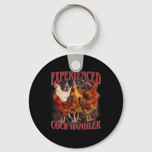 Porte-clés Manipulateur Expérimenté Drôle Humour Adulte Coq C