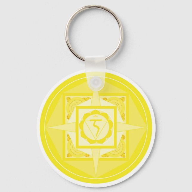 Porte-clés Manpura Chakra Mandala (Recto)
