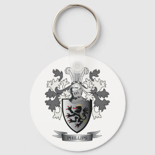 Porte-clés Manteau de crête de famille de Phillips des bras