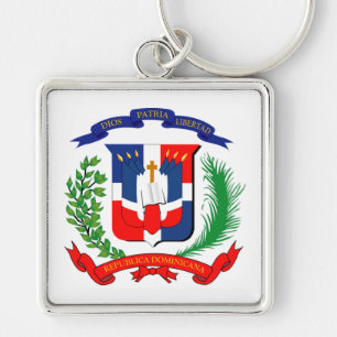 Porte-clés Manteau de la République Dominicaine des bras