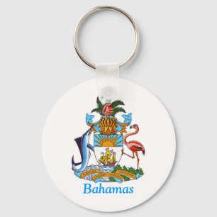 Porte-clés Manteau des bras des Bahamas