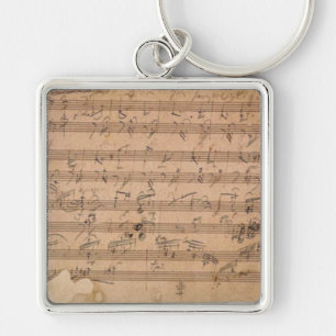 Porte-clés Manuscrit de musique de sonate de Beethoven