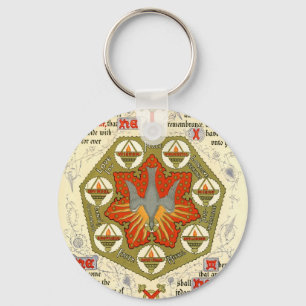 Porte-clés Manuscrit lumineux pour Whitsuntide