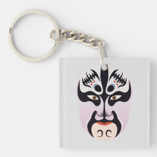Porte-clés Maquillage d'opéra de Pékin Zhang Fei