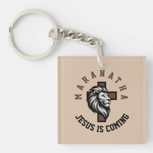 Porte-clés Maranatha Jésus arrive