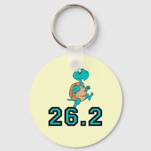 Porte-clés Marathon drôle de tortue