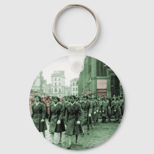 Porte-clés Marche de femmes d'Afro-américain