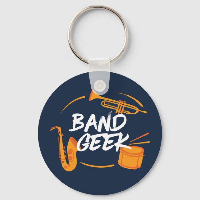 Porte-clés Marching Band Geek Funny Musicien (Recto)