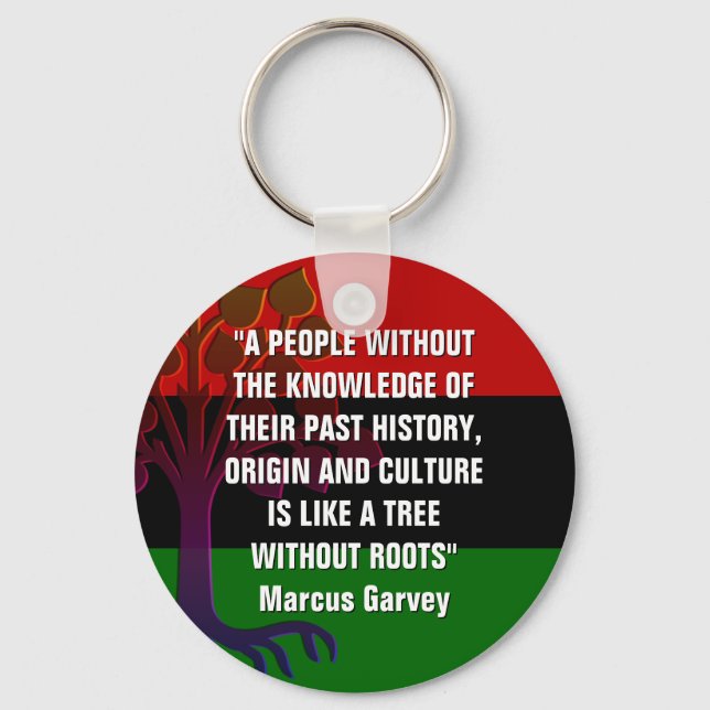Porte-clés Marcus Garvey TREE SANS RACINE (Recto)