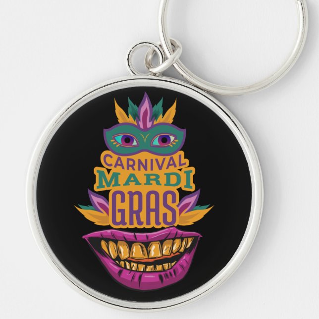 Porte-clés Mardi Gras 2022 - Carnaval de la Nouvelle-Orléans (Devant)