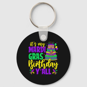 Porte-clés Mardi Gras Anniversaire C'est My Mardi Gras Annive
