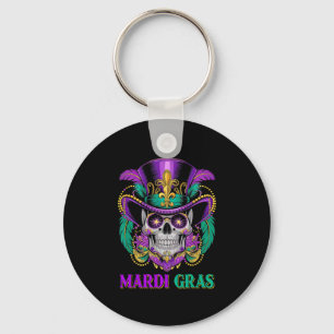 Porte-clés Mardi Gras Costume sucre crâne Carnaval New Orlean