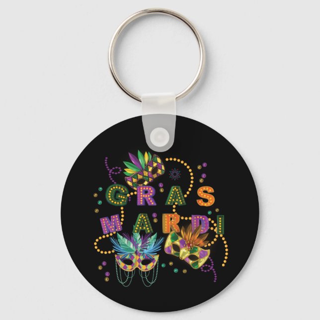 Porte-clés Mardi Gras Moderne (Recto)