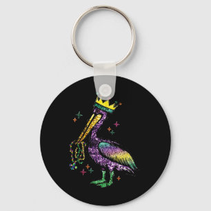 Porte-clés Mardi Gras Pelican Louisiana Pour Hommes Femmes