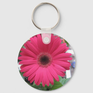 Porte-clés Marguerite rose