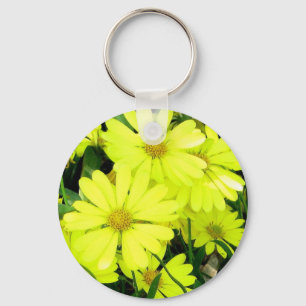 Porte-clés Marguerites jaunes