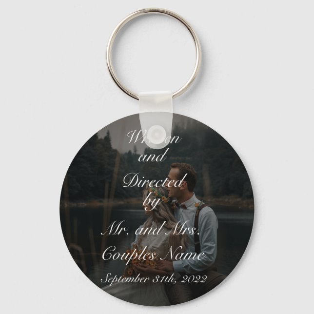 Porte-clés Mariage couples porte - clé cadeaux faveurs cadeau (Recto)