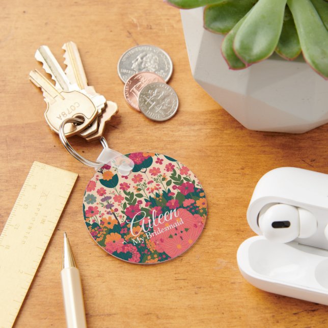 Porte-clés Mariage Customisé Bridesmaid (Bureau)