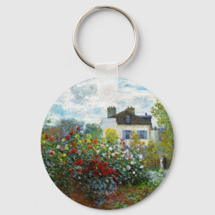 Porte-clés Mariage de printemps romantique Vintage Monet Gard