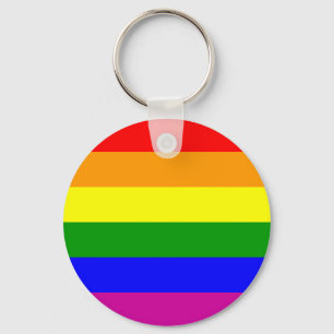 Porte-clés Mariage/Gay pride arc-en-ciel