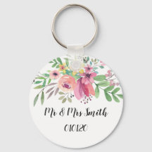 Mariage Mauve Sprig Favor Cercle clé