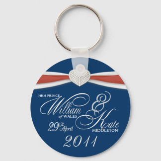 Porte-clés Mariage royal - Anneaux de clé William & Kate