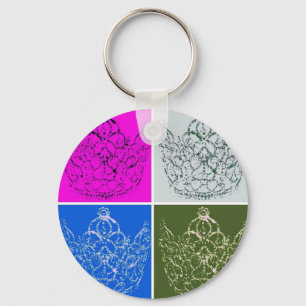 Porte-clés Mariage royal/Couronne