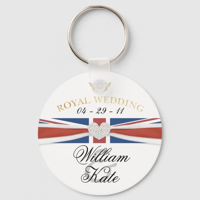 Porte-clés Mariage royal - Prince William & Kate Objets de co (Recto)