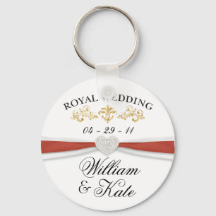 Porte-clés Mariage royal - souvenirs élégants de William et
