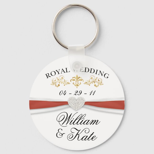 Porte-clés Mariage royal - William & Kate Elegant Keepsakes (Recto)