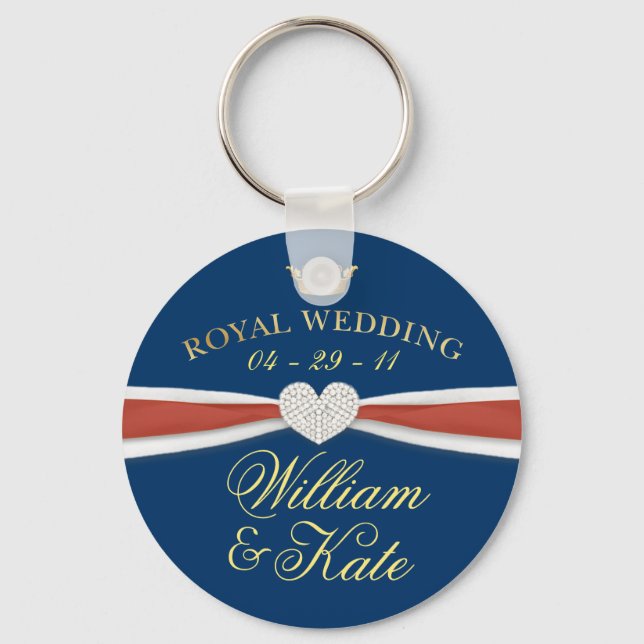 Porte-clés Mariage royal - William & Kate Keepsaké cadeaux (Recto)