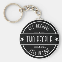 Porte-clés Mariage sensoriel personnalisé Couple Porte - clé