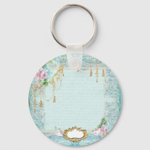 Porte-clés Marie Antoinette Roses et dentelle Papier/Cartes