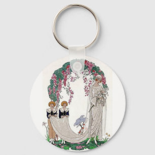 Porte-clés Mariée Art déco