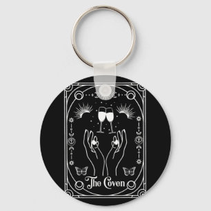 Porte-clés Mariée de Coven Gothique Sorcière Tarot Halloween