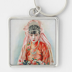 Porte-clés Mariée en rouge au Mariage chinois à Shanghai