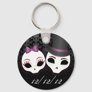 Porte-clés Mariée et fille Skullie (Violet)